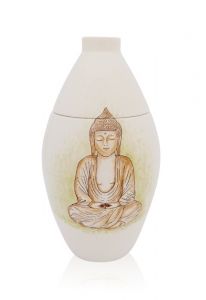 Handbeschilderde mini urn 'Boeddha'